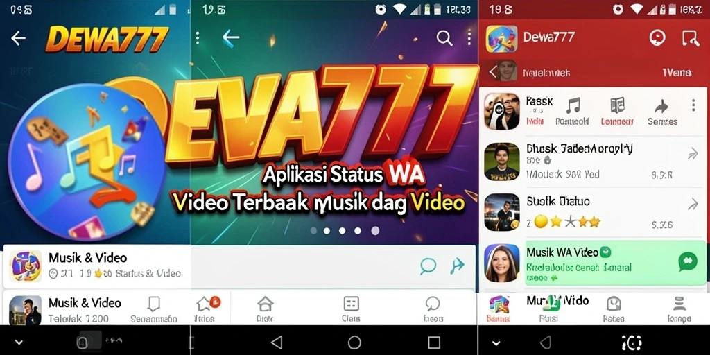 Antarmuka DEWA777 menampilkan koleksi video Status WA yang beragam dan berkualitas.