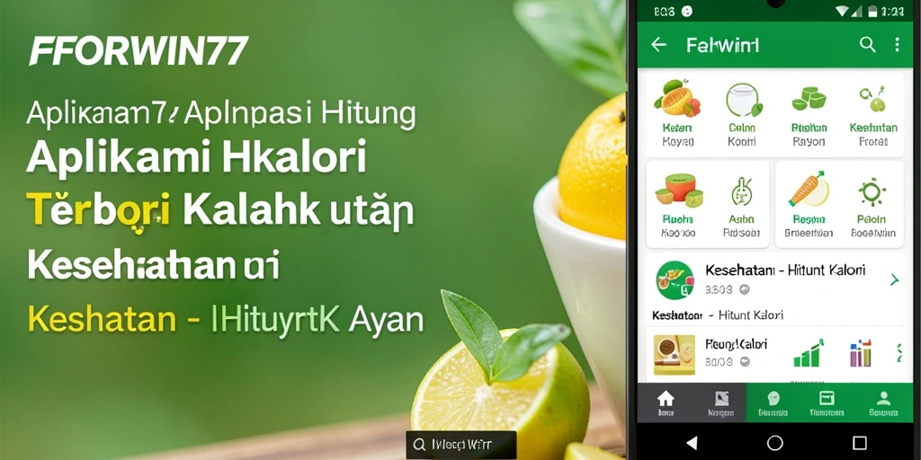 Antarmuka utama FORWIN77 yang intuitif untuk menghitung kalori.
