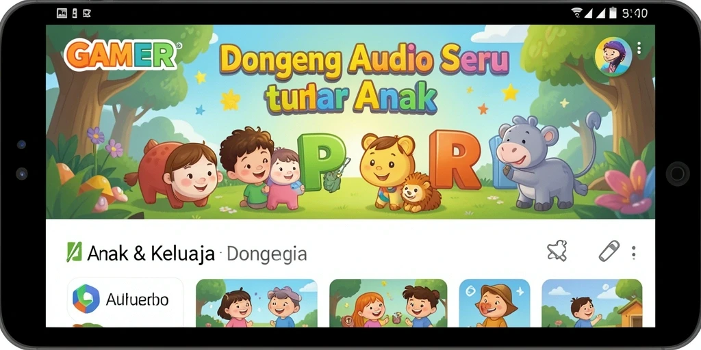 Tampilan antarmuka GAMERP yang menarik dan user-friendly.