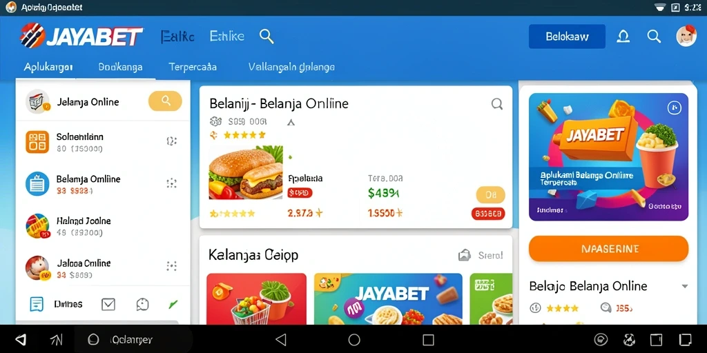 Antarmuka aplikasi JAYABET yang sederhana dan mudah digunakan.