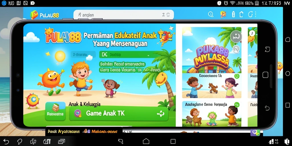 Tampilan antarmuka PULAU88 yang interaktif dan ramah anak.