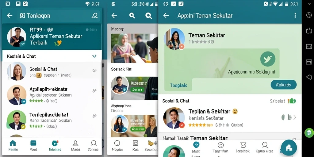 Tampilan antarmuka aplikasi RT99 yang sederhana dan interaktif.