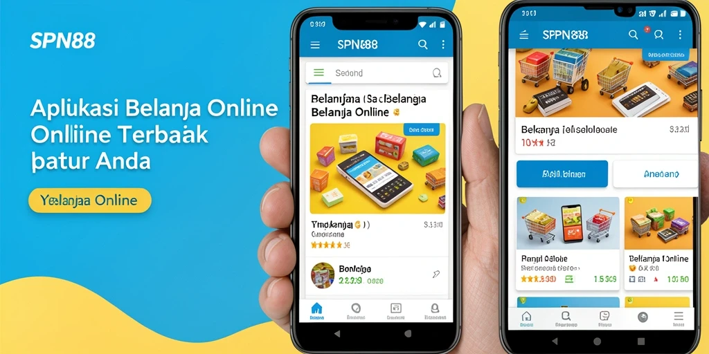 Tampilan antarmuka aplikasi SPN88 untuk belanja online.